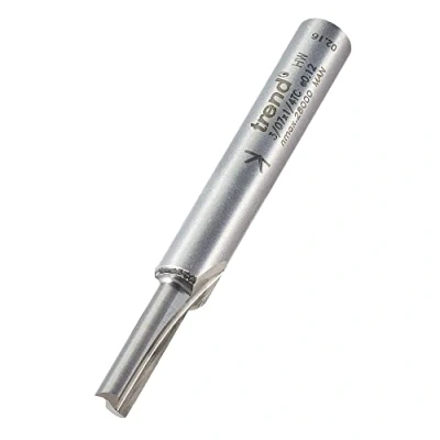 Image of Trend Professional Straight Two Flute Router Cutter Bit, 1/4 Inch Shank, 4mm Cut Diameter, Tungsten Carbide Tipped, 3/07X1/4TC