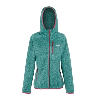 Image of Regatta Womens Newhill Full Zip Hooded Fleece Jacket, Comfortable, Stretchable Midlayer Perfect for Outdoors, Walking, Hiking &amp; Camping