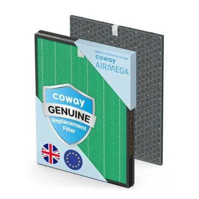 Image of Coway Air Purifier AP 1019C Airmega 150 Replacement Filterset, GreenHEPA, Activated Carbon, One year Lasting, Genuine Made in Korea Designed for Europe