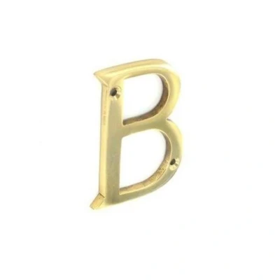 Image of Securit S2511 Brass Letter &#039;B&#039; 75mm, Gold