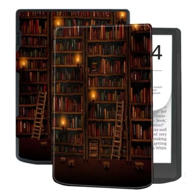 Image of Case For PocketBook InkPad 4 / Color 3 2 Vivlio 7.8 inch TPU Leather Cover Smart Slim Folio with Auto Sleep/Wake (TSG)