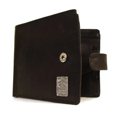 Image of JACK DANIELS Leather Wallet with Pewter Badge [Luggage]
