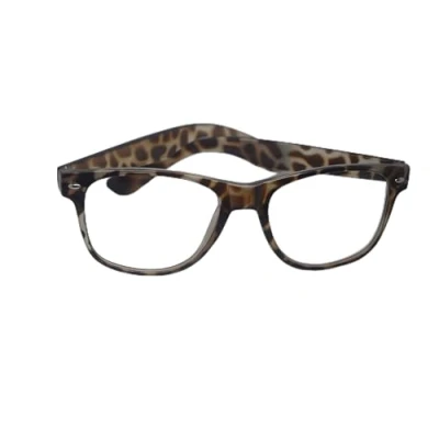 Image of Arcton® Leopard Retro Oversized Style Frame Nerd Geek Glasses