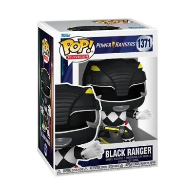 Image of Funko POP! TV: Mighty Morphin Power Rangers 30th Black Ranger TV Collectable Vinyl Figure Gift Idea Official Merchandise Toys for Kids &amp; Adults Fans
