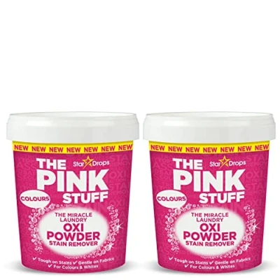 Image of Stardrops The Pink Stuff Miracle Laundry Oxi Powder Stain Remover For Color&#039;s Bundle (2 Powder)
