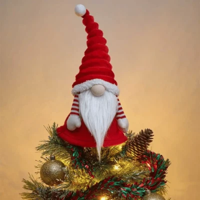 Image of 31cm Red and White GrooviKert Gonk Christmas Tree Topper