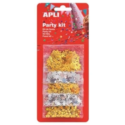 Image of APLI 941782 5 Bag Confetti with Stars Design