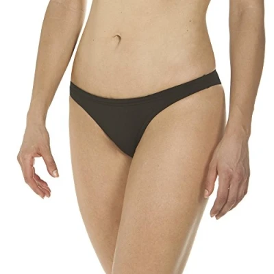 Image of Arena women&#039;s Solid lower bikini, Womens, Braguita Bottom, black/white