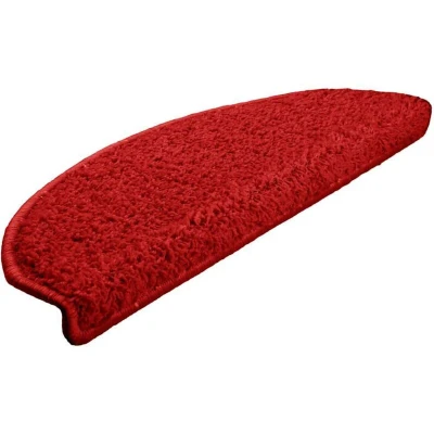 Image of vidaXL Stair Mats 30 pcs Red 65x21x4 cm