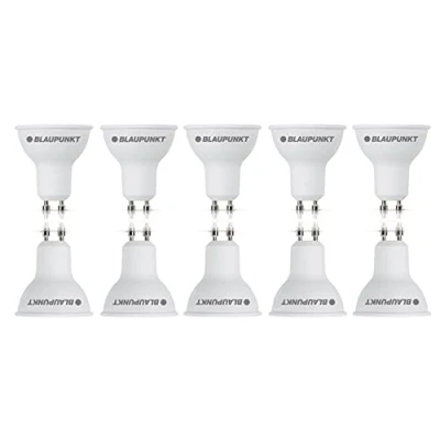 Image of BLAUPUNKT LED GU10 Light Bulb Spot Daylight Lighting 5W Replacement of 50W Natural White 4000K 475 Lumens Energy and Cost Saving Pack 10
