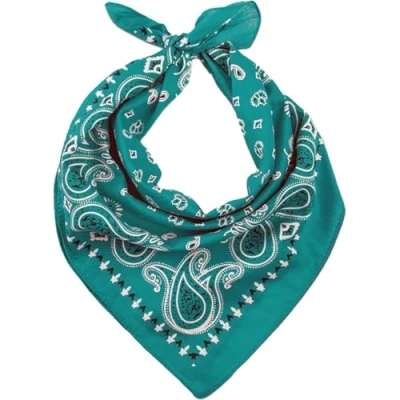 Image of baizhong Bandana Head Scarf for Men and Women, Stylish Cowboy Headband Handkerchief, Multi purpose Hair Paisley Print Unisex Headwraps