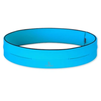 Image of FlipBelt Classic Running Belt for Phone and Small Accessories, Exercise Waist Pouch Women Men, L, Aqua