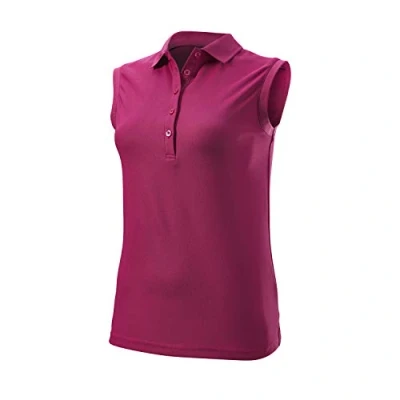 Image of Wilson Women&#039;s Sleeveless Polo T shirt, Lilac, S UK