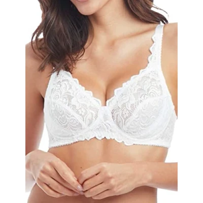 Image of Wacoal Womens Eglantine Non Wired Bra White Polyamide Size 36B
