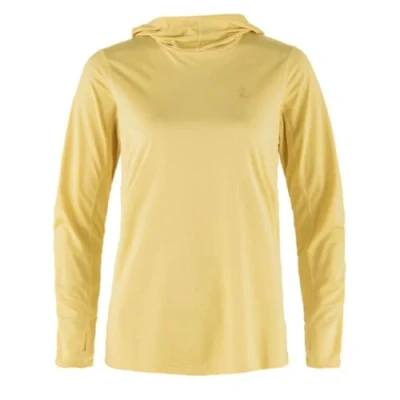 Image of Fjallraven 84108 133 Abisko Sun hoodie W Sweatshirt Women&#039;s Mais Yellow Size L