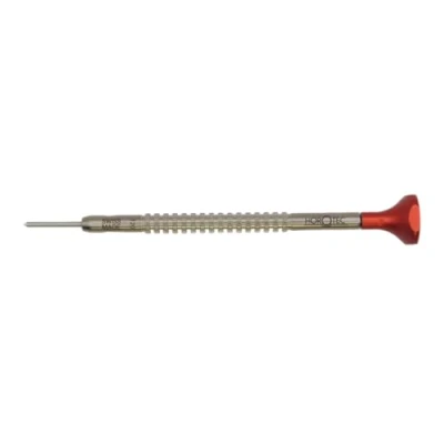 Image of Horotec MSA01.214 Watchmaker&#039;s Screwdriver, Stainless Steel T Shaped Body and Bit, Ball Bearing Aluminium Head, Swiss Made (1.2 mm)