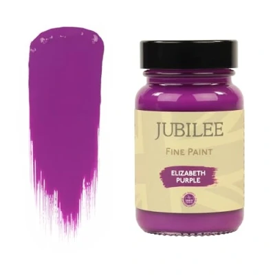 Image of Guild Lane Jubilee Fine Paint Elizabeth Purple Furniture, Metal, Fabric, Glass &amp; More Indoor Outdoors Water Based Acrylic 60ml Jar
