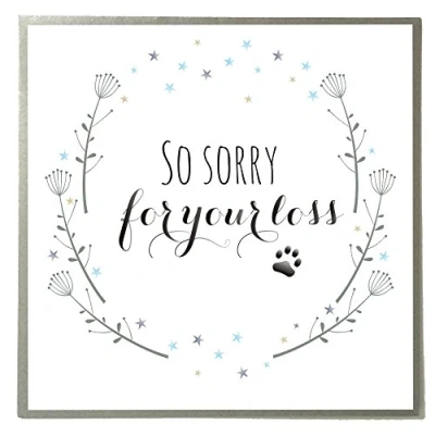 Image of Claire Giles Quill Sorry for the Loss of your Pet Sympathy Greeting Card