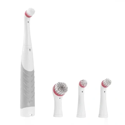 Image of Kleeneze Deep Clean Power Scrubbing Brush Cordless Electric Household Cleaning Brush, Includes 4 Various Heads, Battery Powered, Bathrooms, Kitchens, Corners, Appliances, KL082732EU7