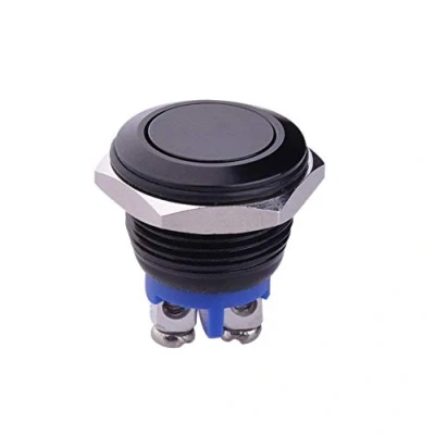 Image of 16mm 5/8 Mounting Hole Metal Momentary Push Button Switch, Waterproof Car Switch Start