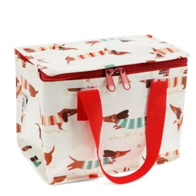 Image of Rex London Insulated Lunch Bag Sausage Dog (Ivory)