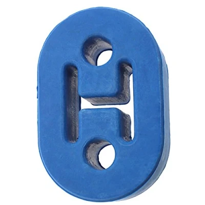 Image of Universal Blue 2 Hole Exhaust Rubber Mount Hanger Heavy Duty Bushing Support