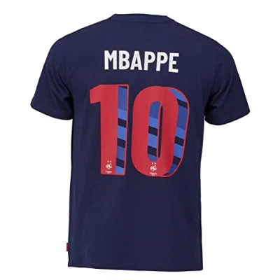 Image of Equipe de France Football FFF Kylian Mbappe Official Collection T Shirt