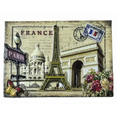 Image of Paris France 3D Fridge Magnet Souvenir Gift,Home &amp; Kitchen Decoration Magnetic Sticker Refrigerator Collection