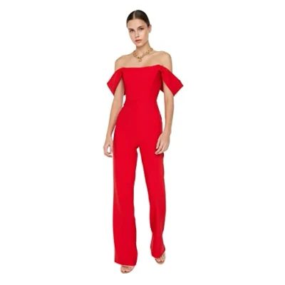 Image of Trendyol Women Straight Woven Jumpsuit