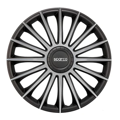 Image of Set Sparco wheel covers Torino 13 inch black/silver