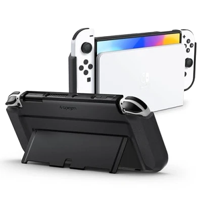 Image of Spigen Thin Fit Case Compatible with Nintendo Switch OLED Black
