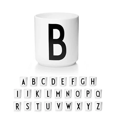 Image of Design Letters Coffee Cup A Z Christmas Gift for Women, Men Porcelain Mug Personalised Initial Decorations/Table Decoration Letter 250 Ml