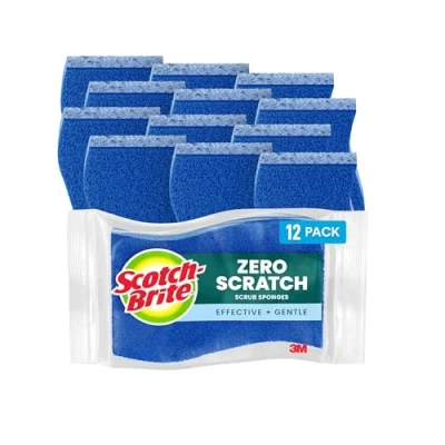 Image of Scotch Brite Non Scratch Scrub Sponge, 12 Sponges