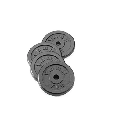 Image of York 4 x 2.5kg Cast Iron 1&quot; Weight Plates