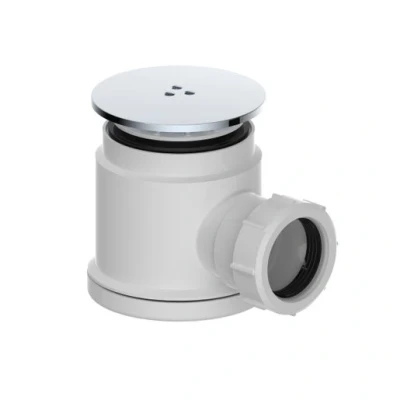 Image of Domed Chrome Top Shower Tray Waste 35mm