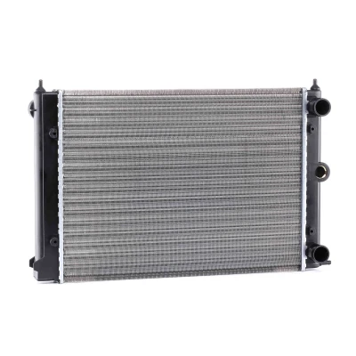 Image of 171121253CF, 171121253CJ Engine radiator NRF 58697 Aluminium 430mm 322mm 34mm Mechanically jointed cooling fins VOLKSWAGEN: Polo II Hatchback, GOLF 2
