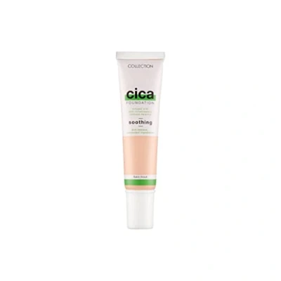 Image of Collection Cosmetics Hydrating Medium Coverage Cica Foundation Infused with Anti Redness, Vegan Foundation, 30ml, Fair