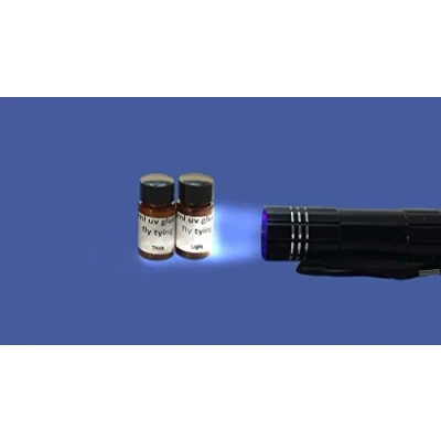 Image of MM 20ml Thick and Light Fly Tying UV Resin, Glue 9 LED Strong Torch, Fishing
