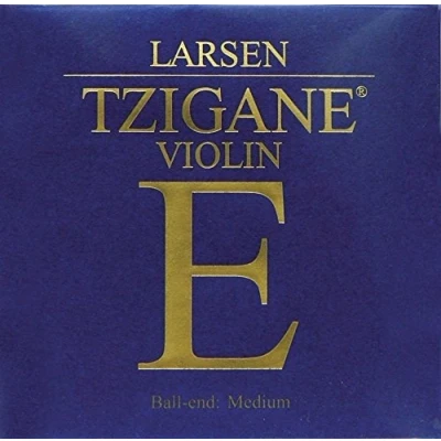 Image of LARSEN Strings Violin Tzigane Multifilament Fibre Core Set E Steel Loop Medium