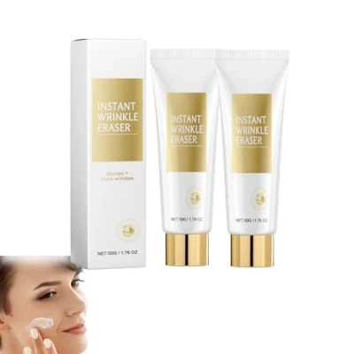 Image of Instant Wrinkle Remover Cream, Retinol Anti Cream,Skin Tightening Firming Face Cream Reduces Fine Lines and Wrinkles (2 Pcs)