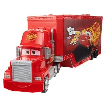 Image of Mattel Disney and Pixar Cars Transforming Mack Playset, 2 in 1 Toy Truck &amp; Tune Up Station with Launcher, Lift More, Movie Inspired Graphics, Gift for Kids Ages 4 Years Old Up, HDC75