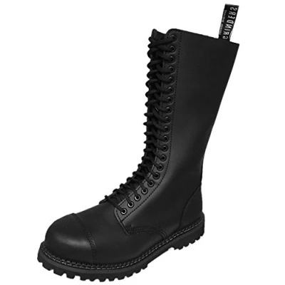 Image of Grinders King 2015 Black Mens Safety Steel Toe Derby Boots UK Size 10