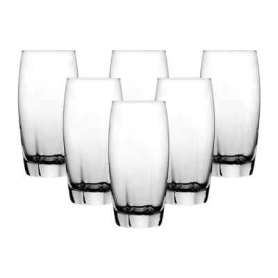 Image of simpa Premium Morden Drinking Highball Glasses 365ml Set of 6