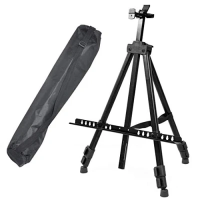 Image of ADEPTNA Heavy Duty Artist Field Studio Painting Easel Tripod Display Telescopic White Board Stand