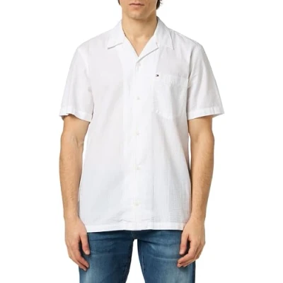 Image of Tommy Hilfiger Solid Shirt, Men&#039;s, Size: Large, Optic white