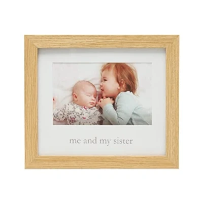 Image of Kate &amp; Milo Me My Sister Frame, Sibling Keepsake Baby Nursery Décor Wall Art Picture Frame