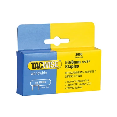 Image of Tacwise 53/8MM Staples (Box 2000)