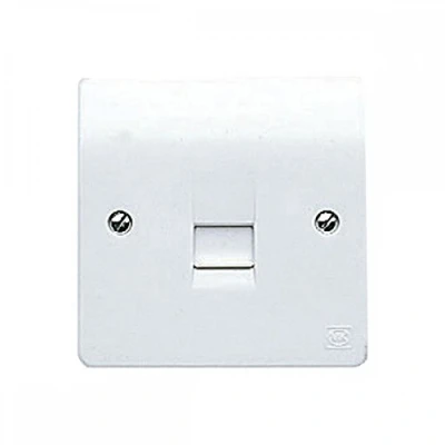Image of MK Logic Plus K422WHI 1 Gang Master Telephone Socket