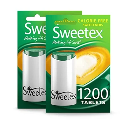 Image of Sweetex Tablets, 1200 Tablets X 2, 2400 Total, Sweetener Zero Calorie, Sweet, Diabetic Friendly, Healthier Diet, Sugar Substitutes, Baking Supplies