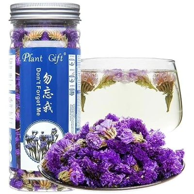 Image of Plant Gift Don&#039;t Forget me Flower 勿忘我/Forget not Tea, Dried Myosotis Sylvatica Herbal Herbs chinese health skin care 30G/1oz